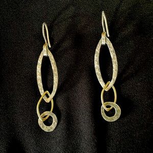 SILPADA earrings, oxidized sterling silver geometric design